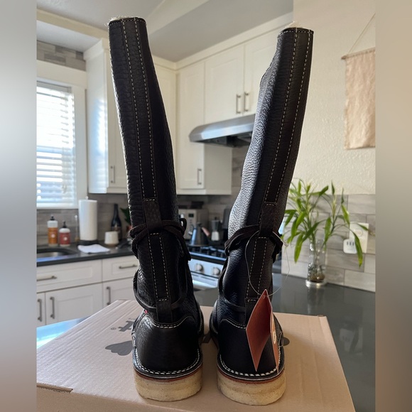 Duckfeet Silkeborg tall leather shearling wool winter boots size 39 new in box - Picture 7 of 16